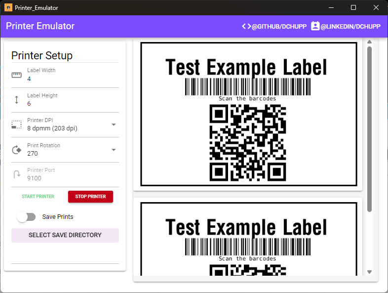 ZPL Printer Emulator