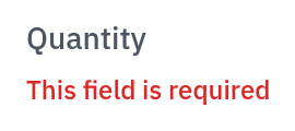 DmField — error, light theme